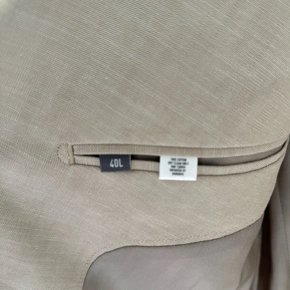 Bonobos Men’s Slim Fit Blazer - Sand 40L - Picture 3 of 6